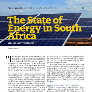 201907 Fresh Quarterly article. The state of energy in South Africa: will we survive Eskom? by Anna Mouton.